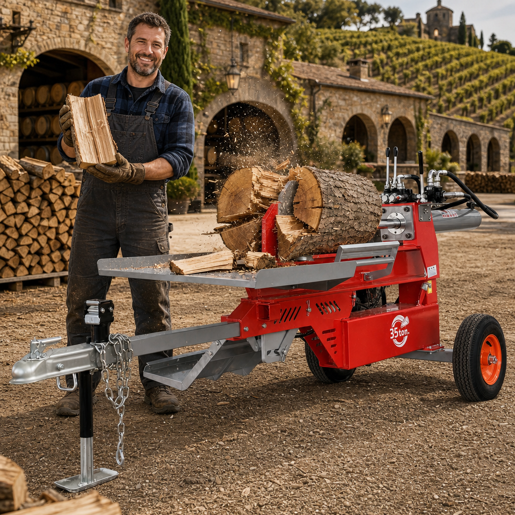 One Operator, One Machine, Several Sites: VOL-35T Log Splitter