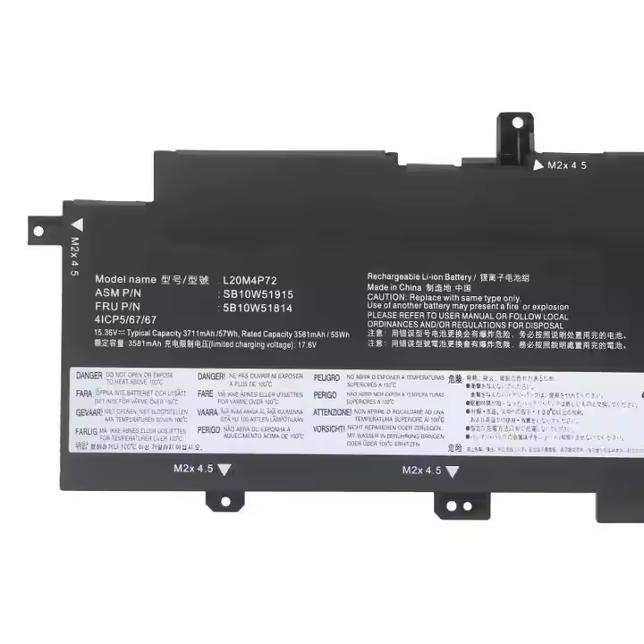 Lenovo ThinkPad T14s Gen 2 2021 L20C4P72 L20D4P72 L20L4P72 SB10W51914 Laptop Battery 15.36V 57Wh New Laptop Battery L20M4P72