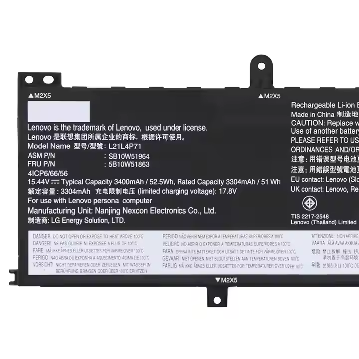 Laptop Battery L21L4P71 SB10W51964 5B10W51863 L21D4P71 L21M4P71 for Lenovo ThinkPad T14 Gen 3 P14S Laptop Battery