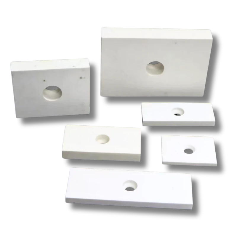 Material cerâmico plano de alumina resistente ao desgaste