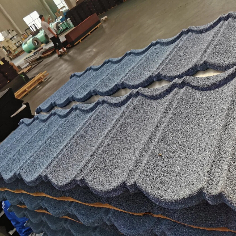 Building or decorations Material Roof Tile Classic Stone Metal Red Coated Roof Tile with 2.3-3.2kg Per Piece