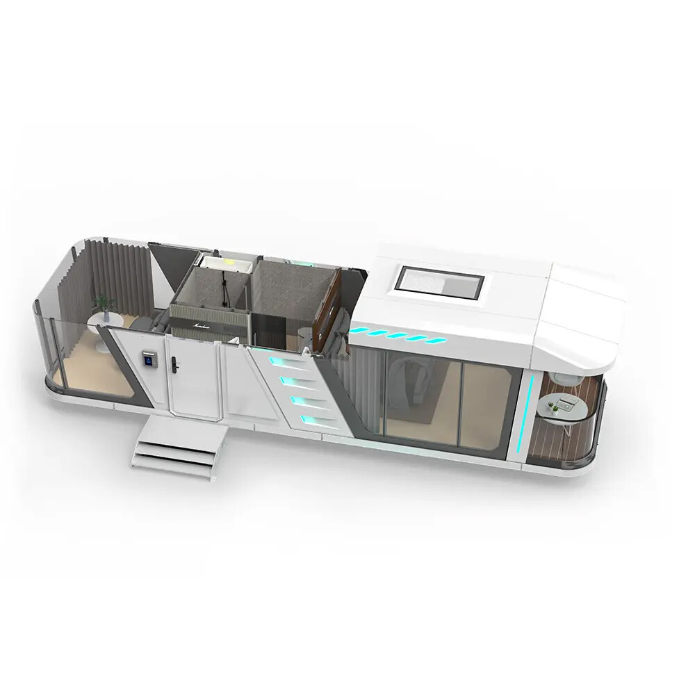 Modern Fashion Luxurious Design Camping Capsule Prefabricated Houses Capsule House Space Capsule With Intelligent System