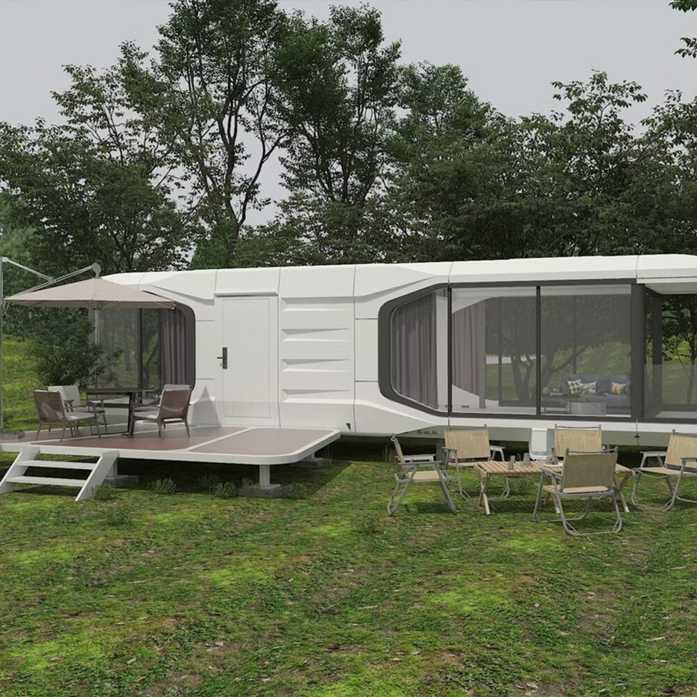 Modern Fashion Luxurious Design Camping Capsule Prefabricated Houses Capsule House Space Capsule With Intelligent System