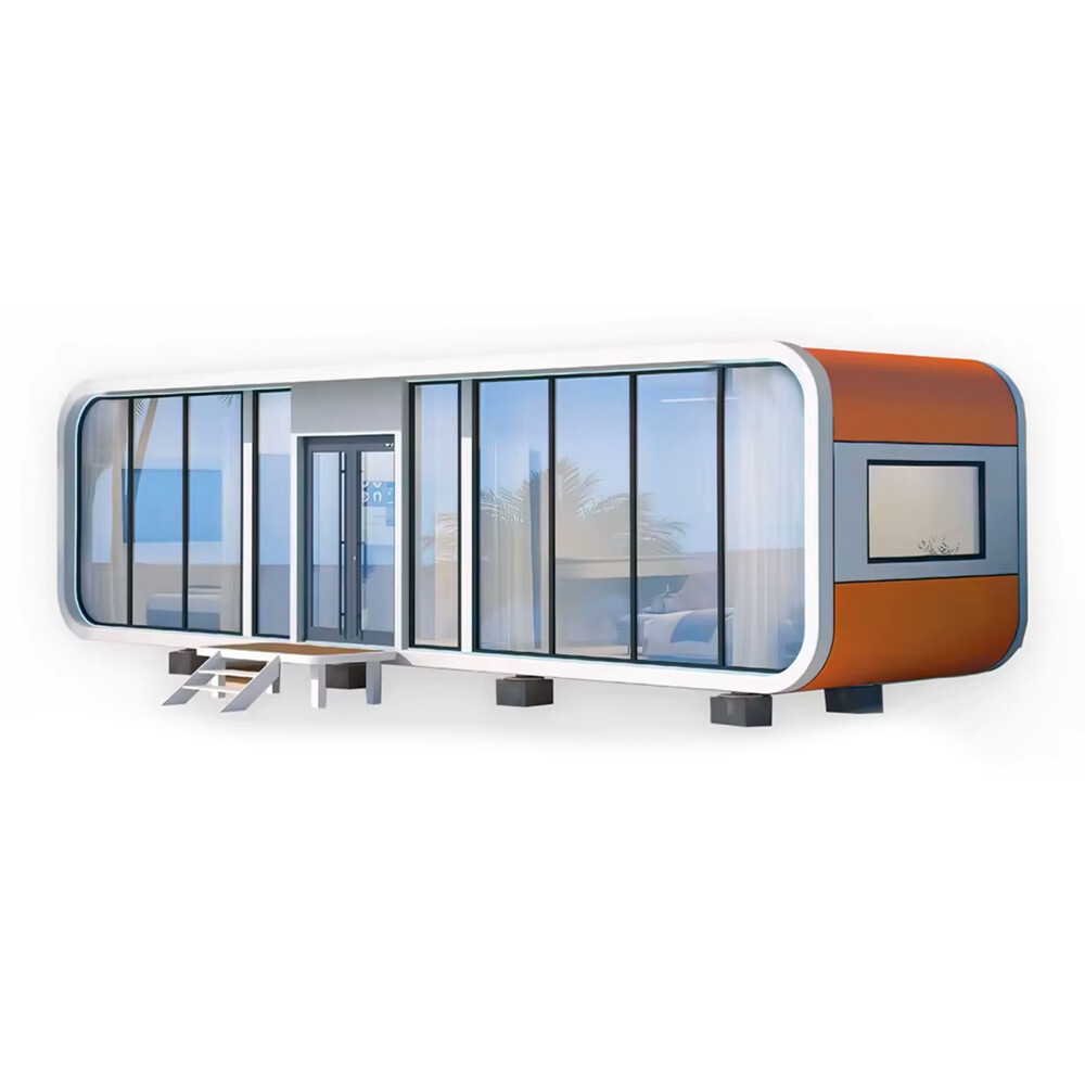 Satisfaction Guarantee Easy Assemble Prefab Houses Easy to Move Sleek Apple Cabin with Living Room