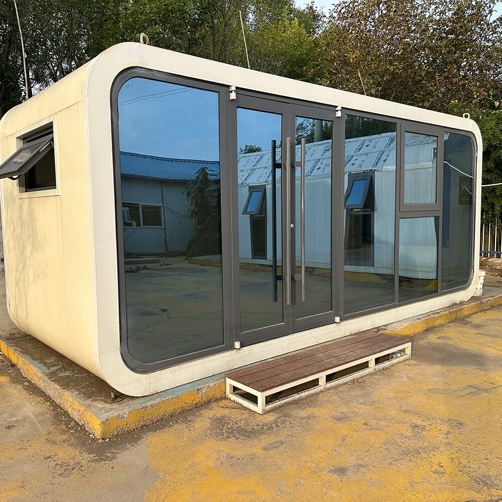 Satisfaction Guarantee Easy Assemble Prefab Houses Easy to Move Sleek Apple Cabin with Living Room