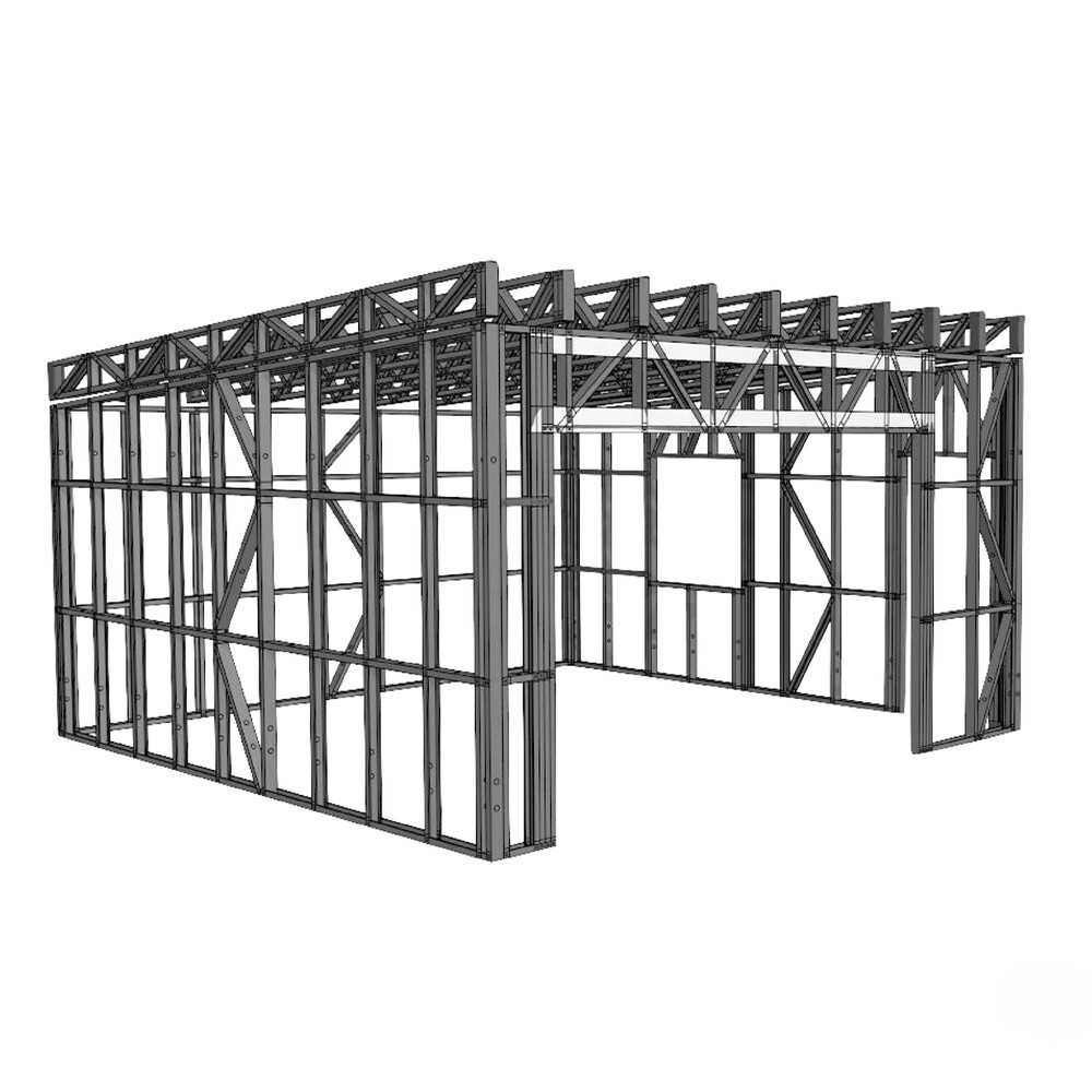 Egypt Construction Industrial Light Metal Prefab Prefabricated Steel Frame Structure Material Factory Warehouse Building