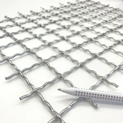 Galvanized Steel Wire Rolled Woven Mesh