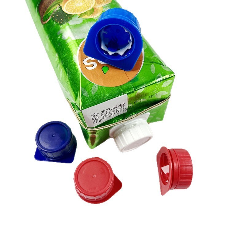 Helicap27 Aseptic filling eco-friendly packaging plastic cap Tetra Pak anti-theft cap