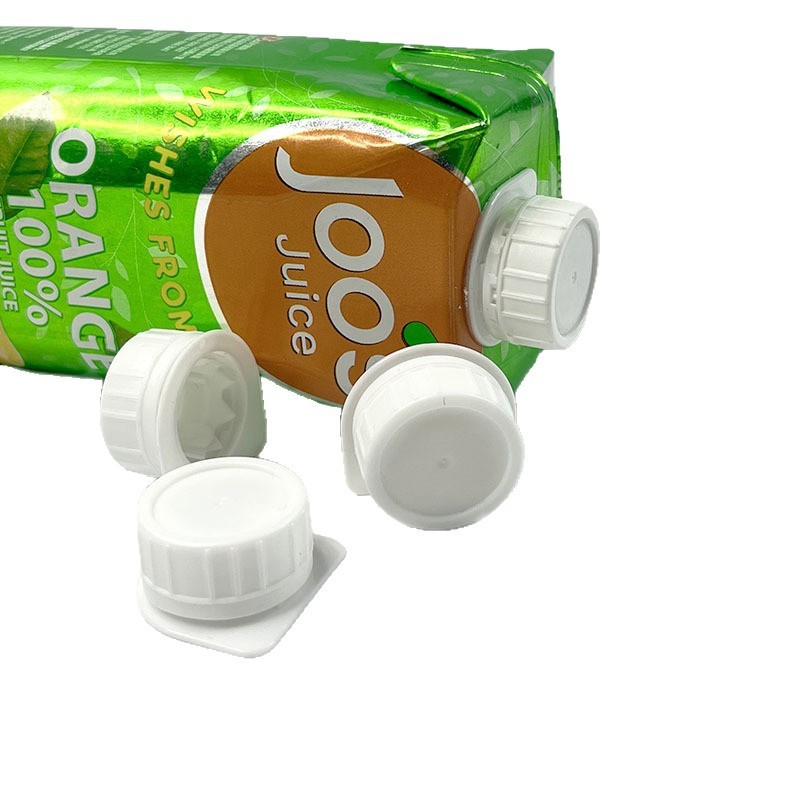 Helicap27 Aseptic filling eco-friendly packaging plastic cap Tetra Pak anti-theft cap