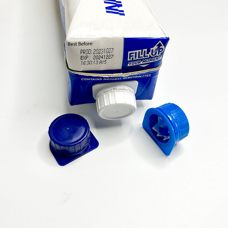 Helicap27 Aseptic filling eco-friendly packaging plastic cap Tetra Pak anti-theft cap