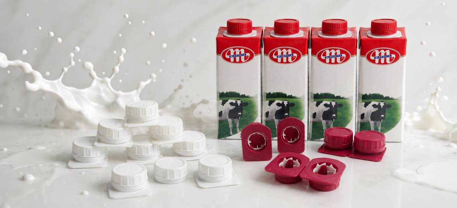 Milk carton cap display