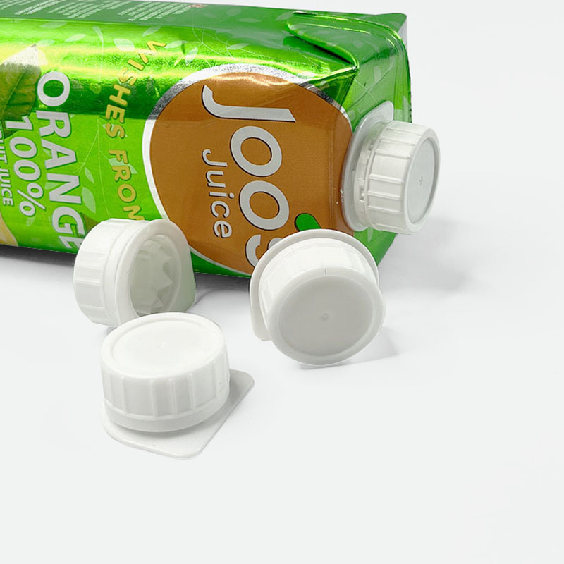 Helicap27 Aseptic filling eco-friendly packaging plastic cap Tetra Pak anti-theft cap