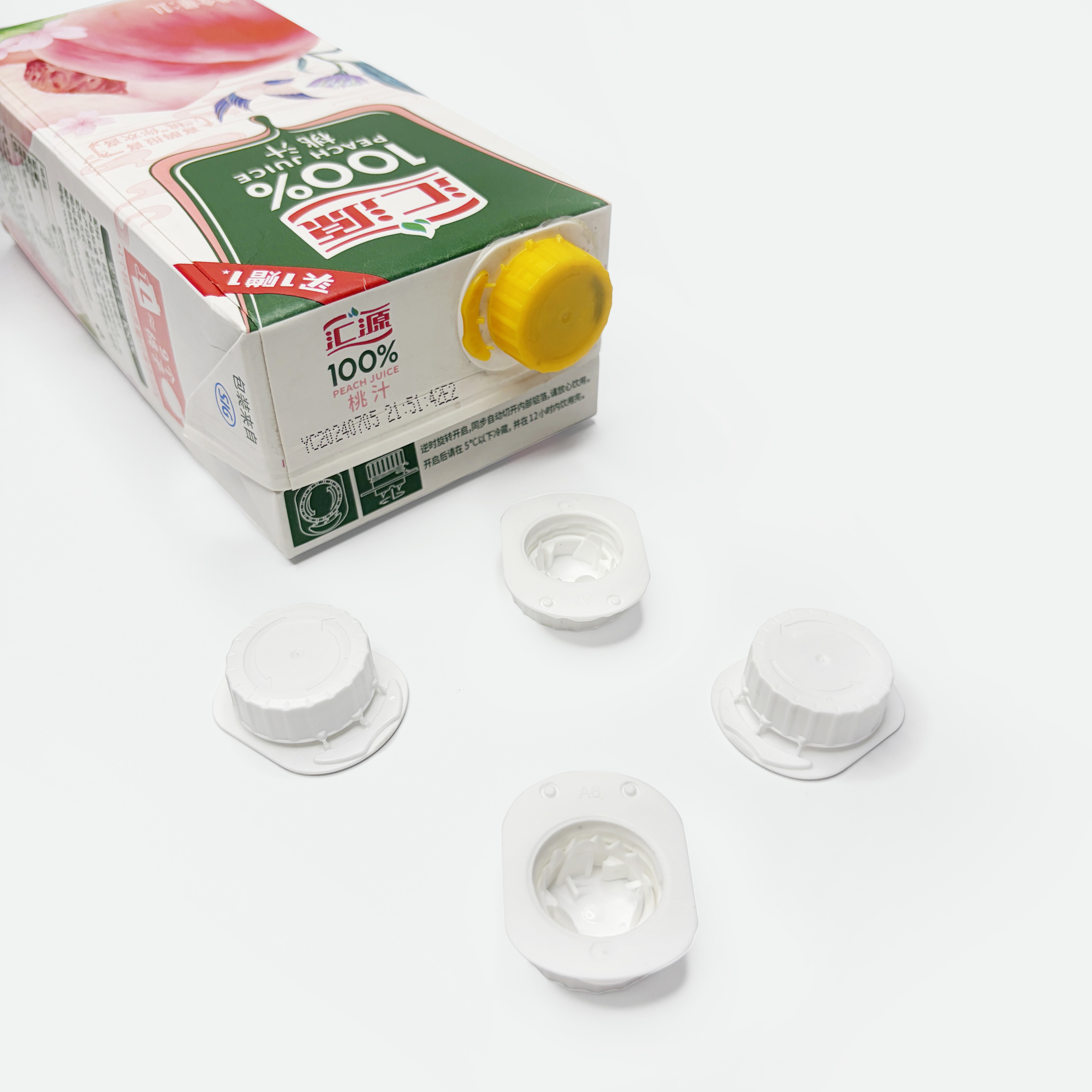 Combibloc cap aseptic filling environmentally friendly PP material slender packaging plastic cap
