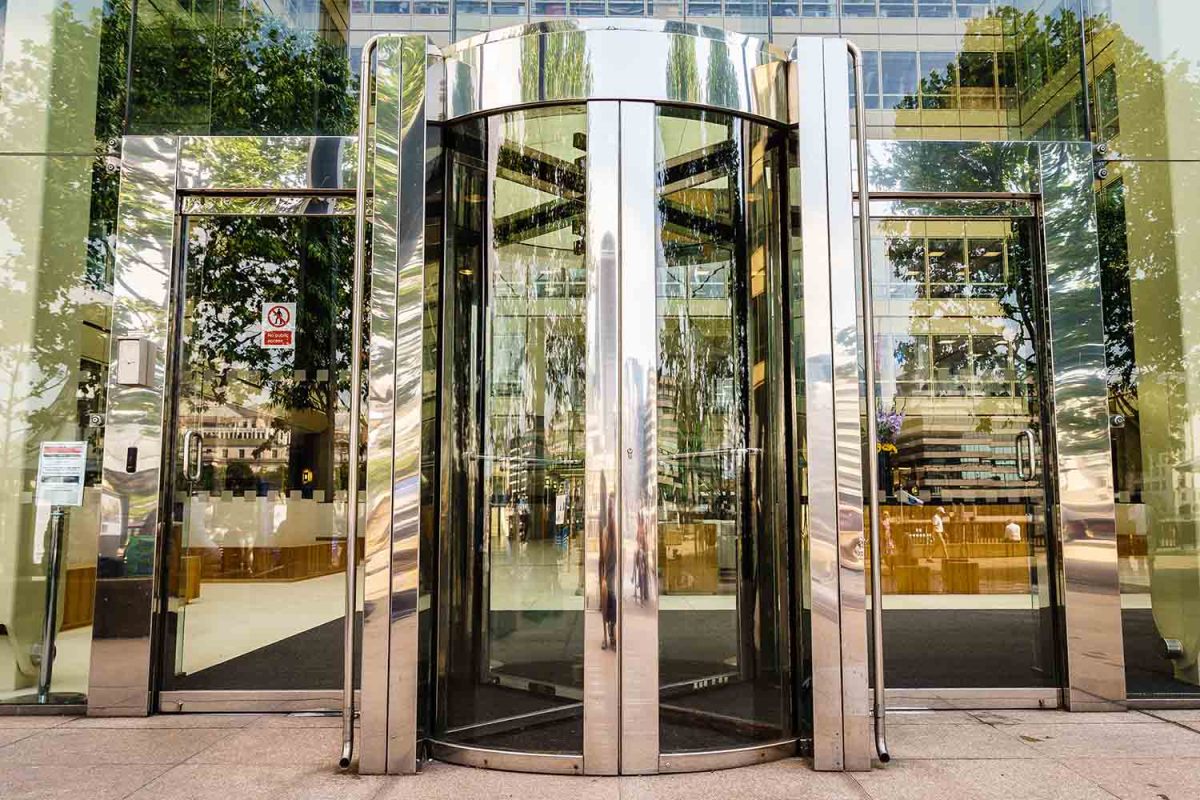 Hotel lobby revolving door.jpg
