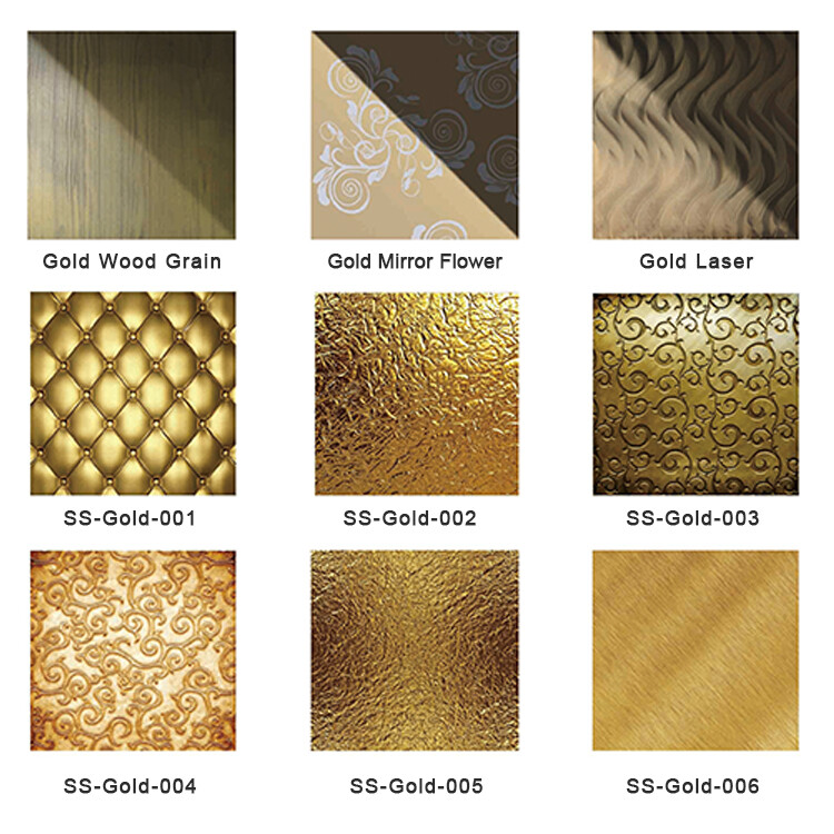 Titanium-Gold Stainless Steel Decorative Panels