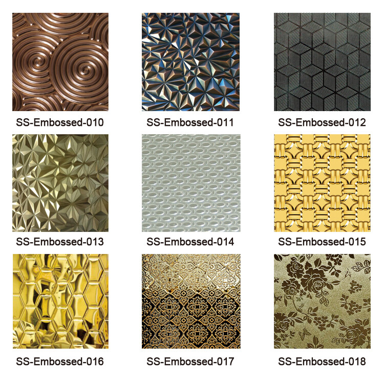 Embossed Stainless Steel Decorative Panels