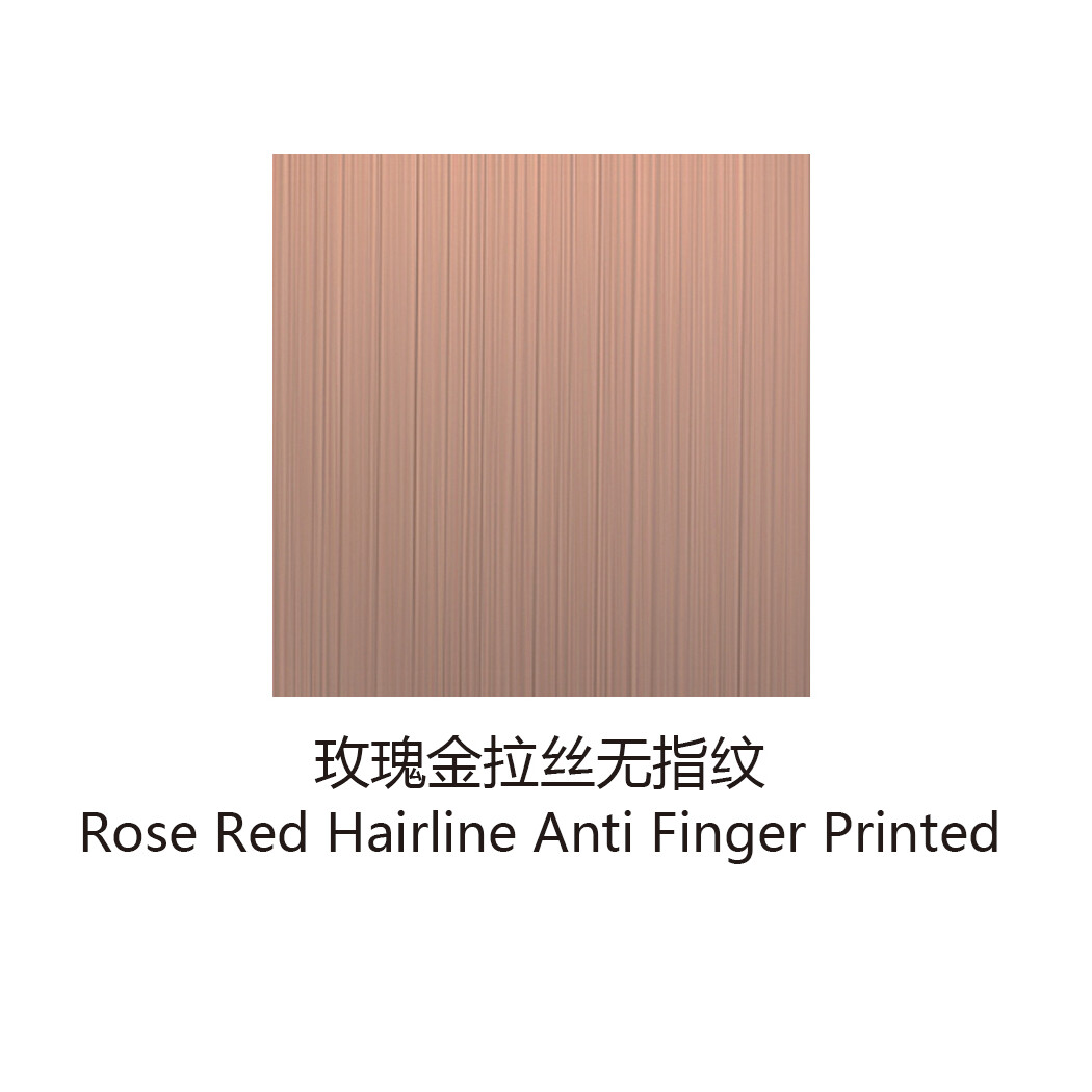 Stainless Steel AFP (Fingerprint-Resistant or Anti-fingerprint) Colored Decorative Sheets