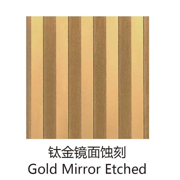Titanium-Gold Stainless Steel Decorative Panels