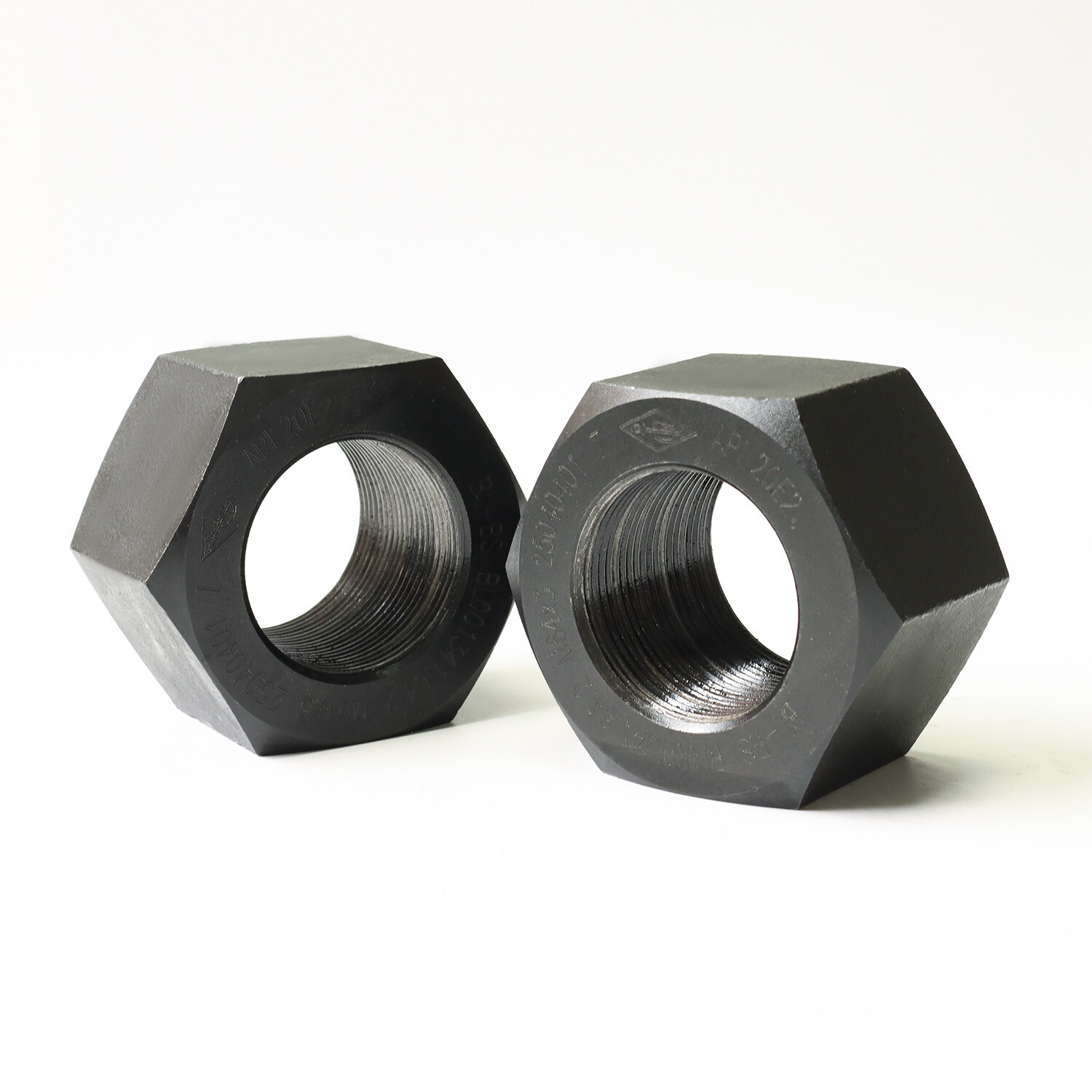 Metric Nut M64X3-6H Black, Phosphating