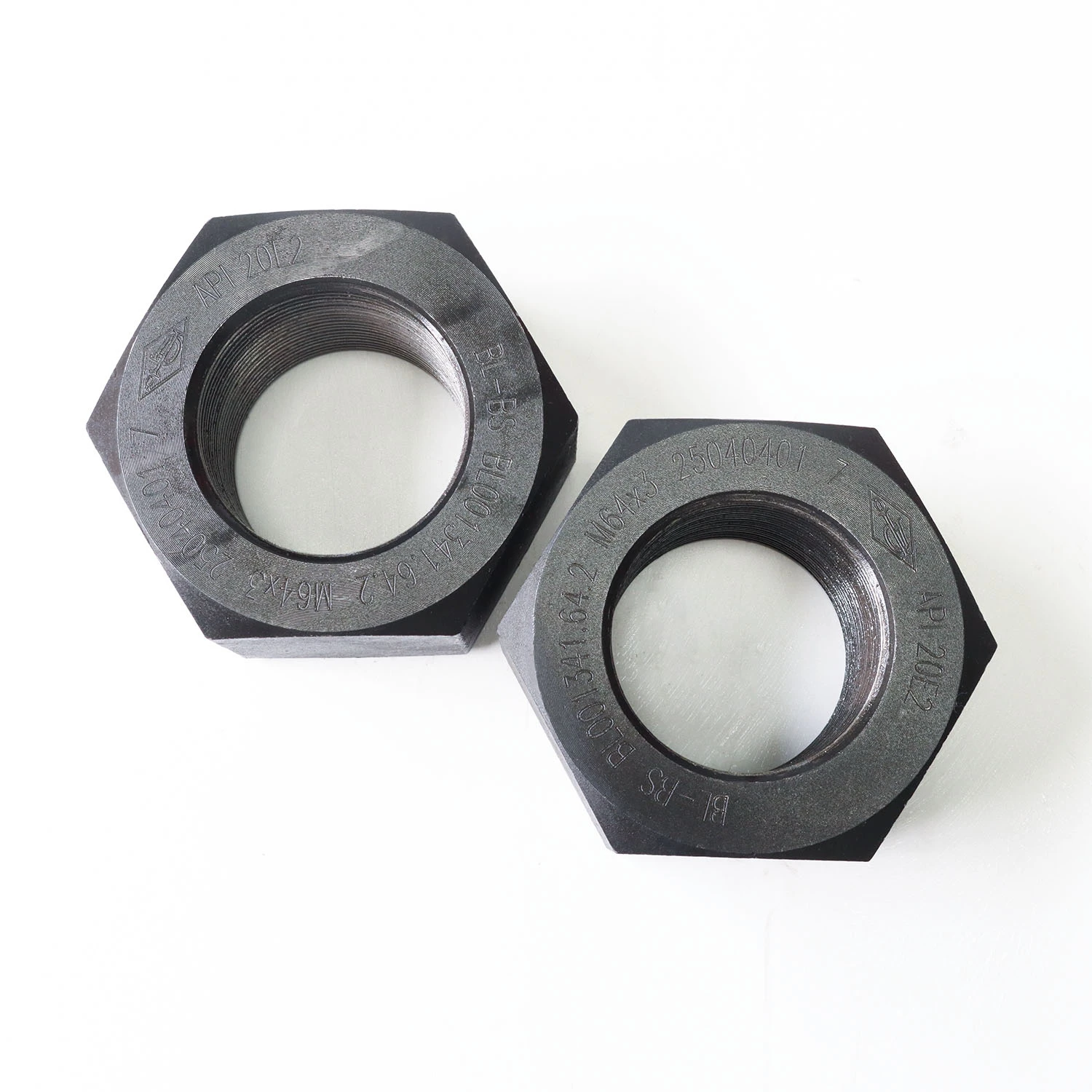 Metric Nut M64X3-6H Black, Phosphating