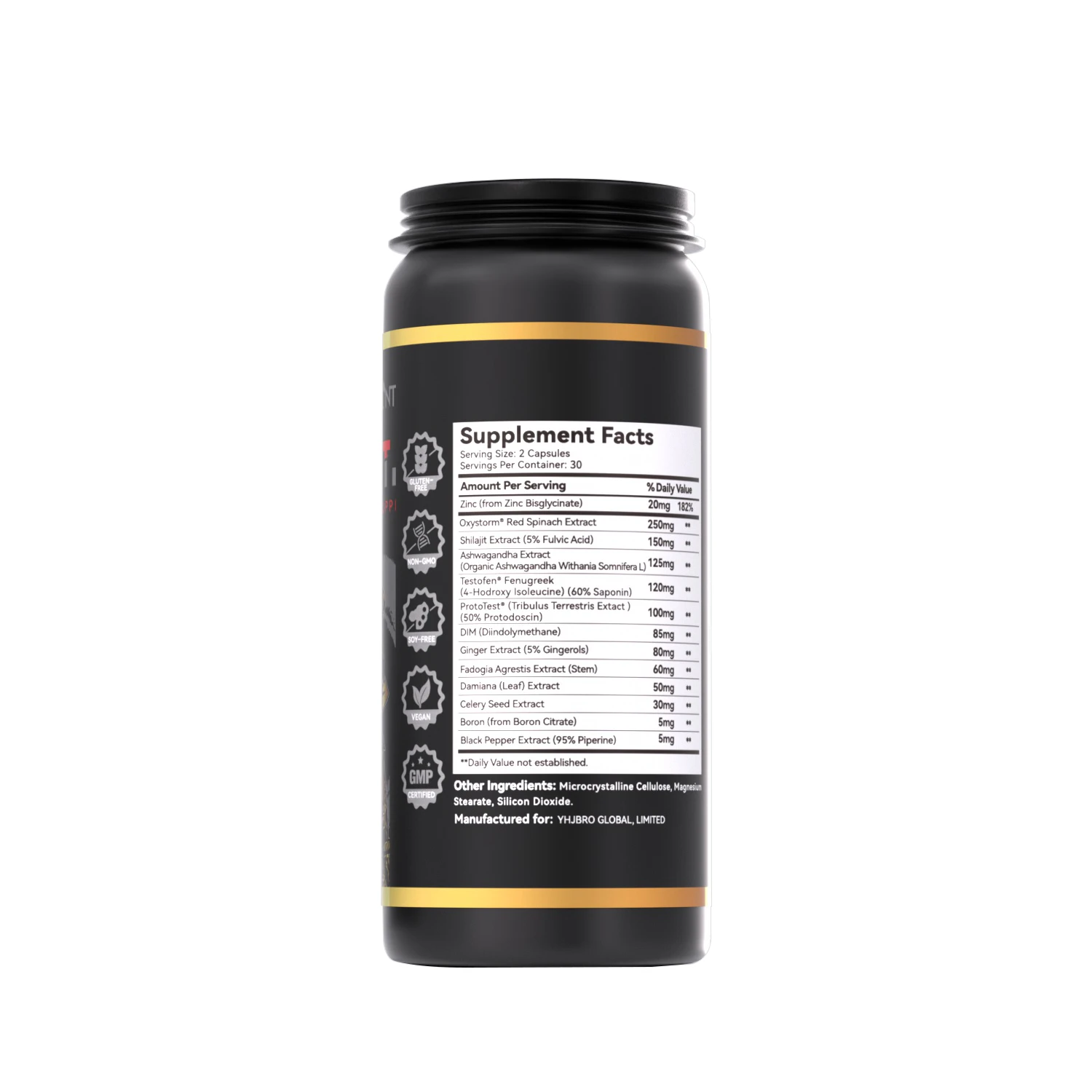 Compound Testosterone Booster Capsules for Men