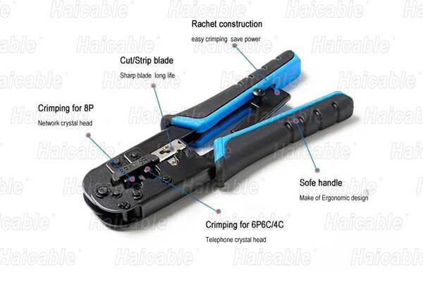 RJ12 RJ11 Crimprs stripers & Cuts Tools HT-N568R