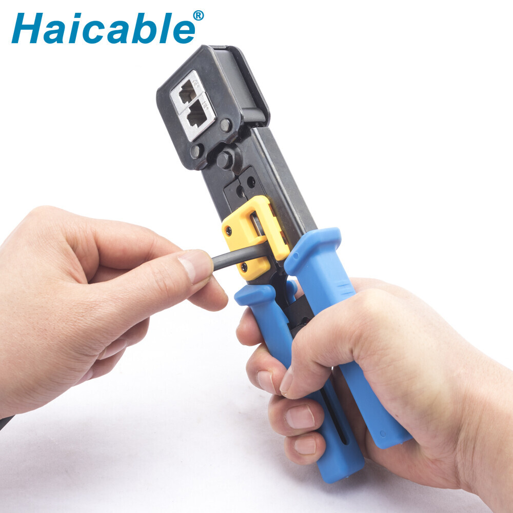 RJ45 / RJ12 Regular And End-Pass-Through Connectors Crimper HT-268R