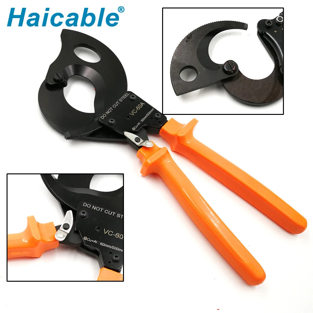 VC-60A 60mm Cu/Al Cable Cutter - Portable Ratchet
