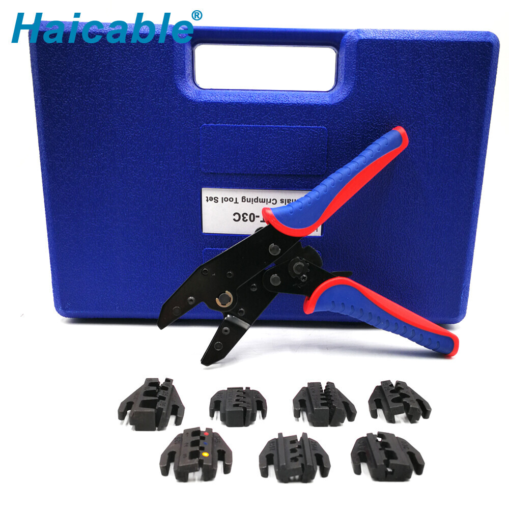 KIT-03C Pliers Hand Wire Cable Tools With Interchangeable Dies Terminal Crimping Tool Set