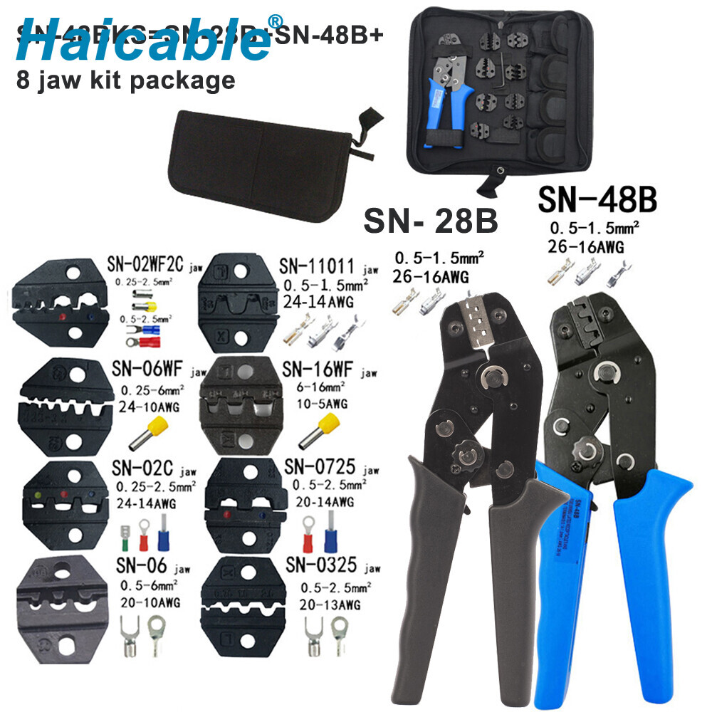 Insuated Terminals Crimping Tool Set KIT-48BKS