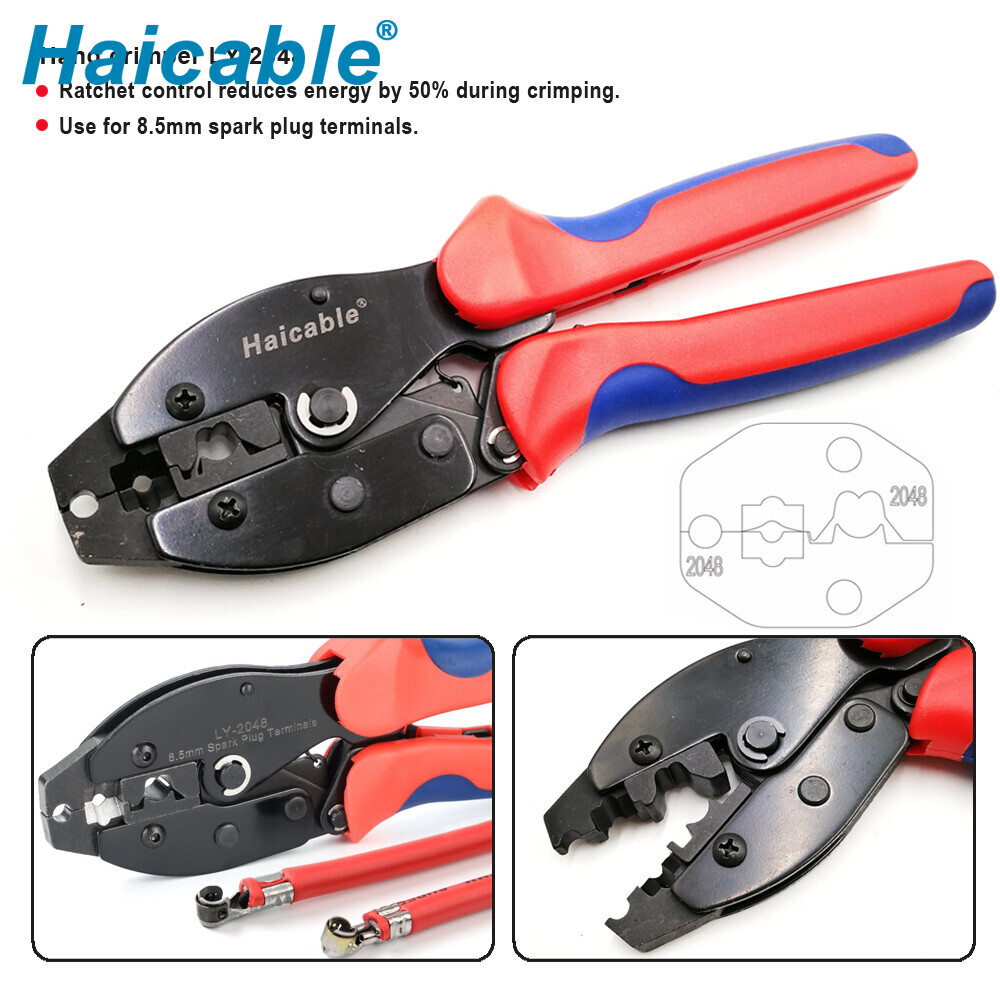 Spark Plug Terminals Ratcher Crimping Tool LY-2048