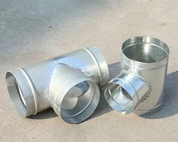 Special-shaped round air duct
