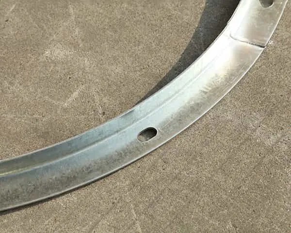 Round angle iron flange