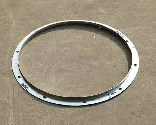 Round angle iron flange