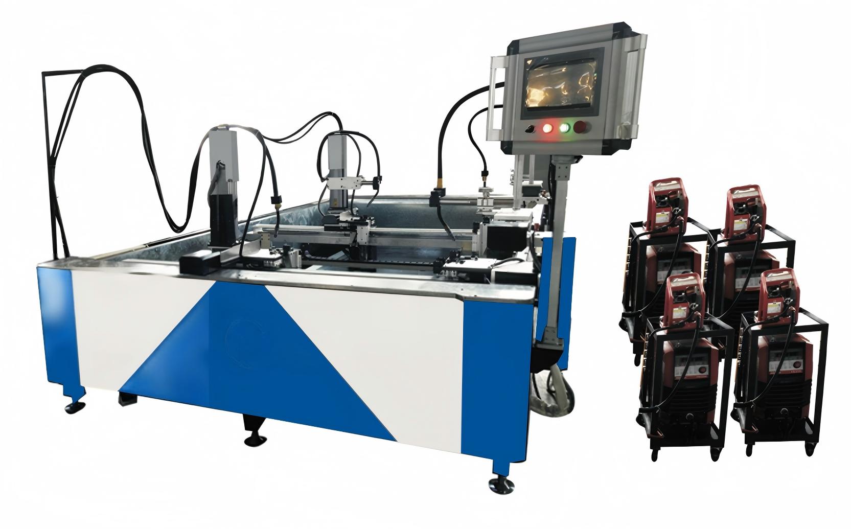 1530 Automatic welding of four gun Angle flange