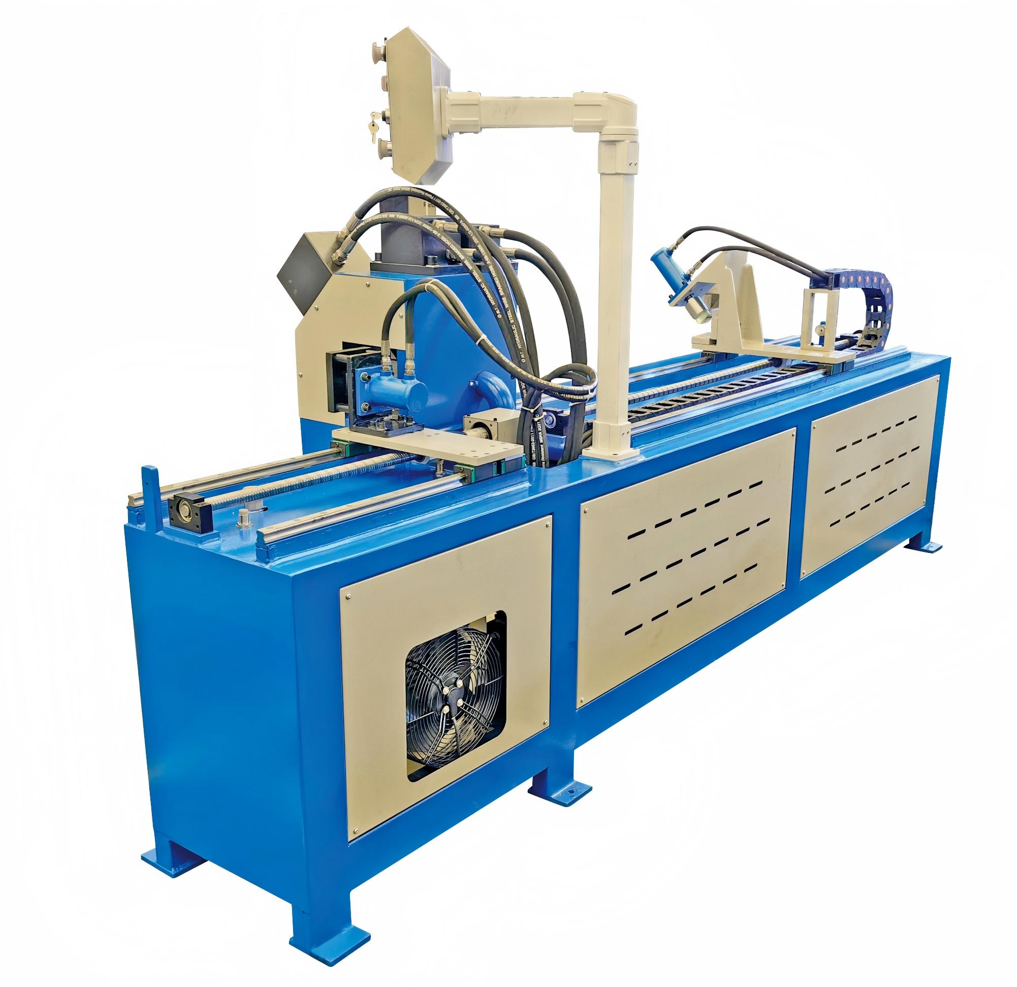 Angle iron flange punching machine
