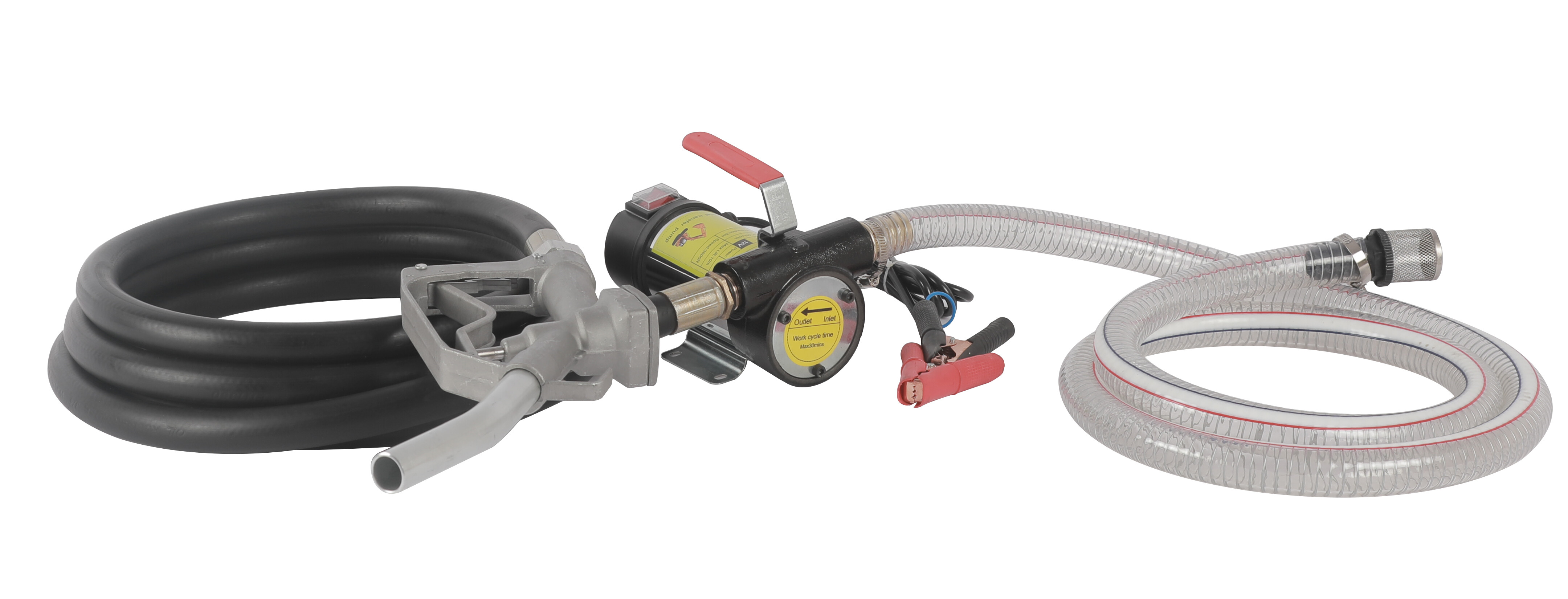 12V 24V Diesel Transfer Pump With Hose and Manual Nozzle
