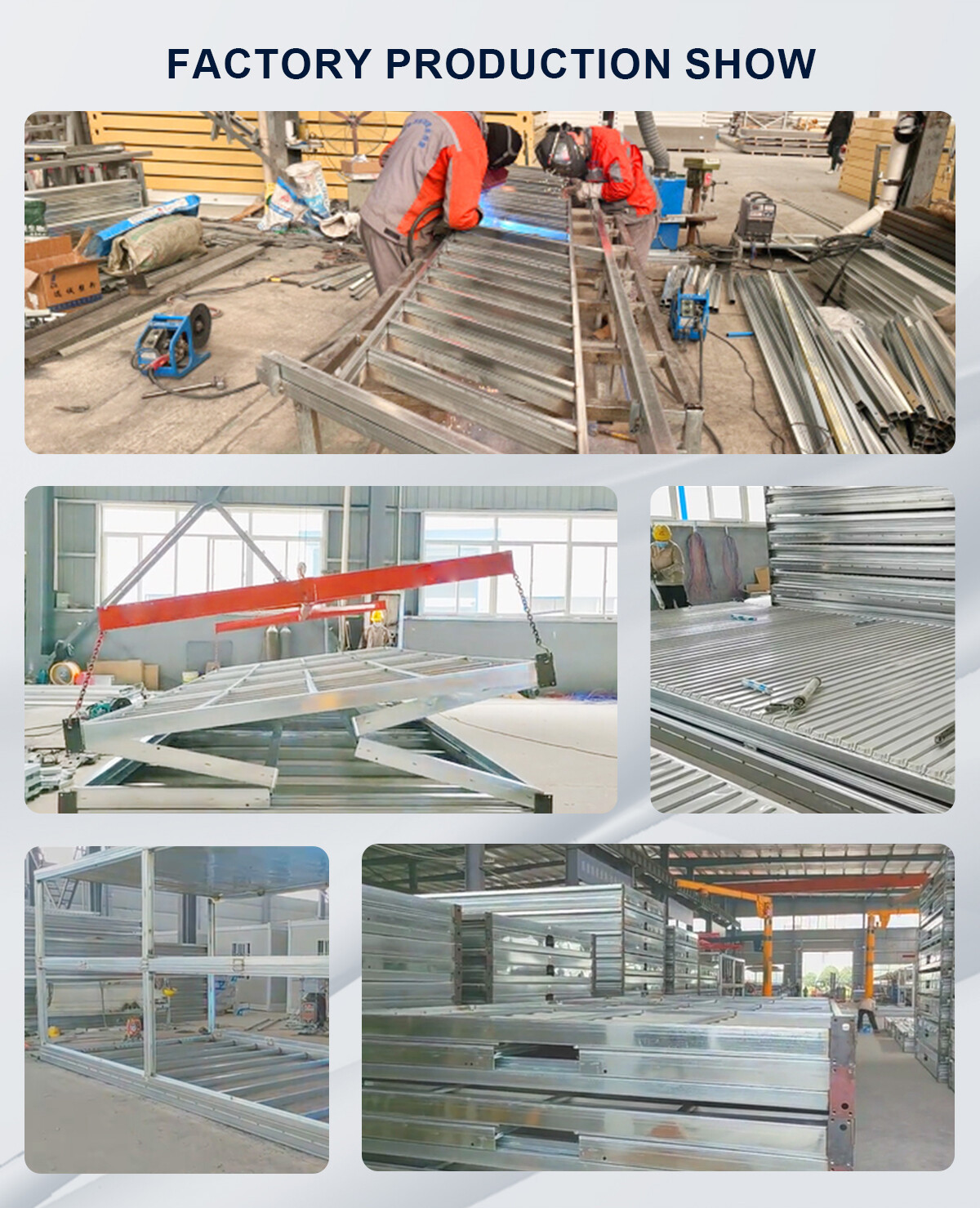 2 Foldable Flat-Pack Container House Production Display Diagrams 2 Foldable Flat-Pack Container House Production Display Diagrams