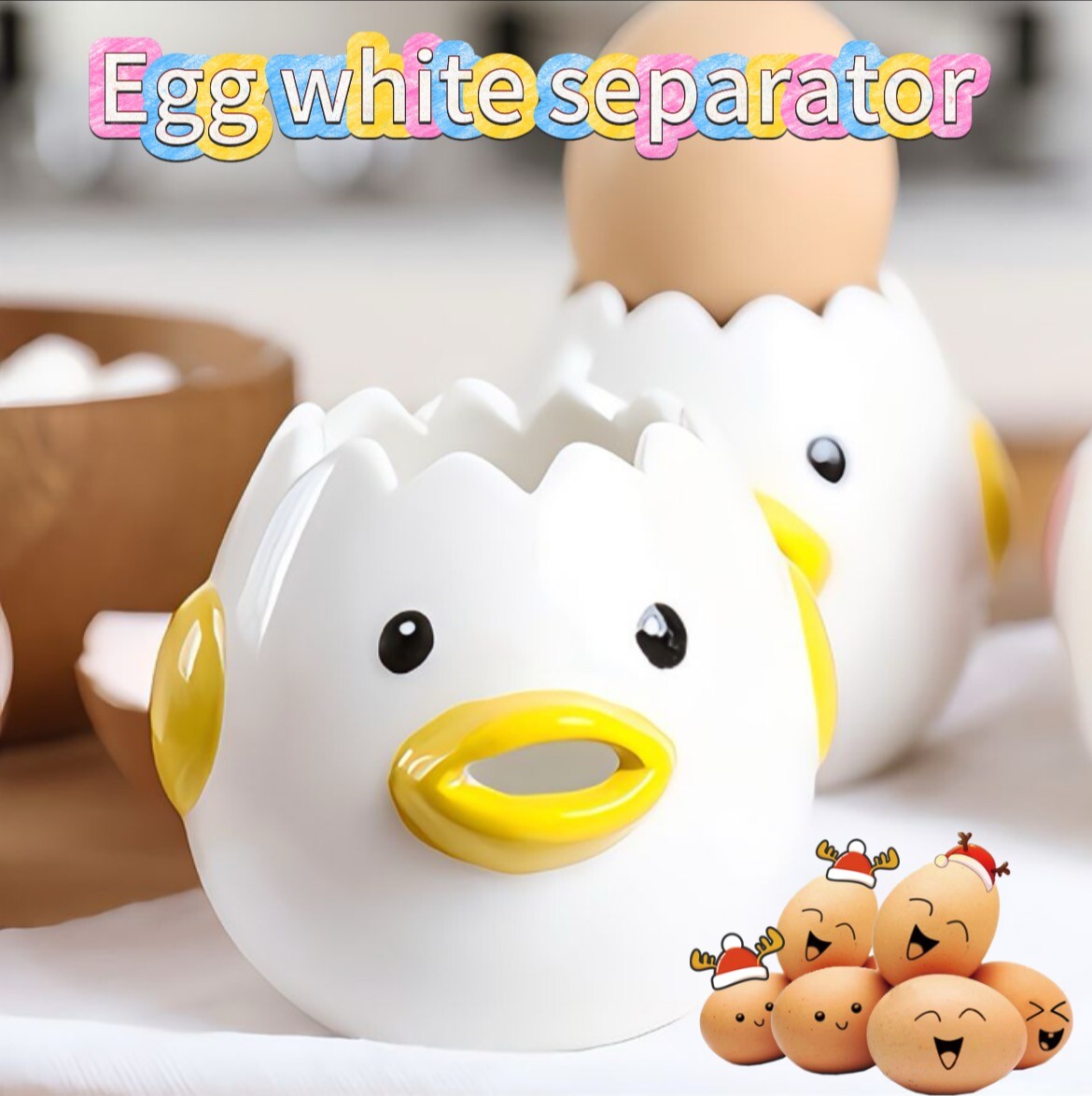 Cute little egg white separator