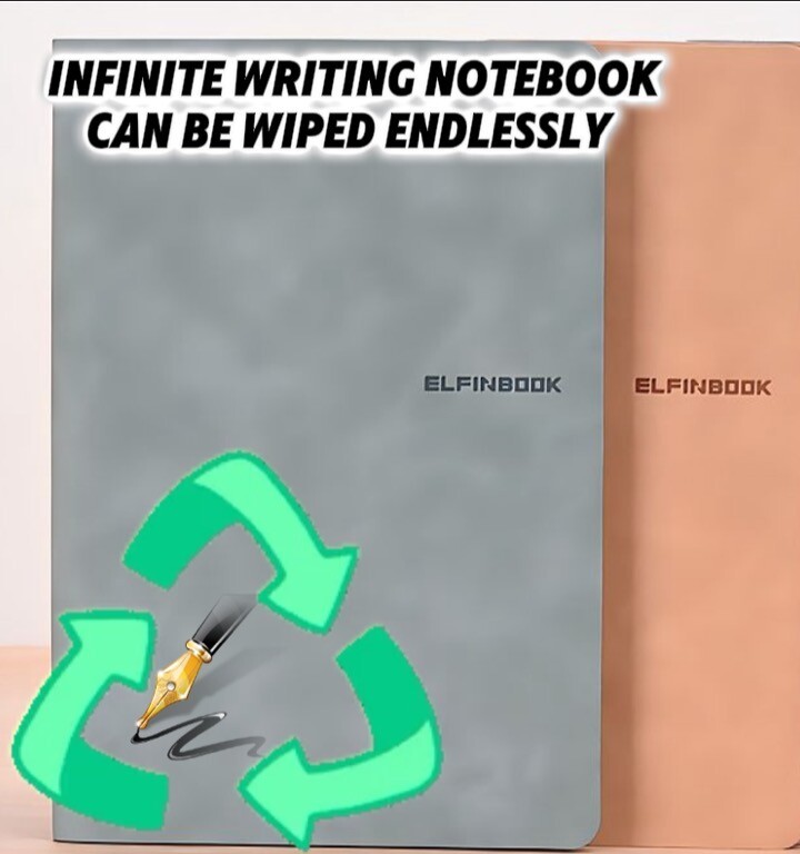 Erasable unlimited writing notebook