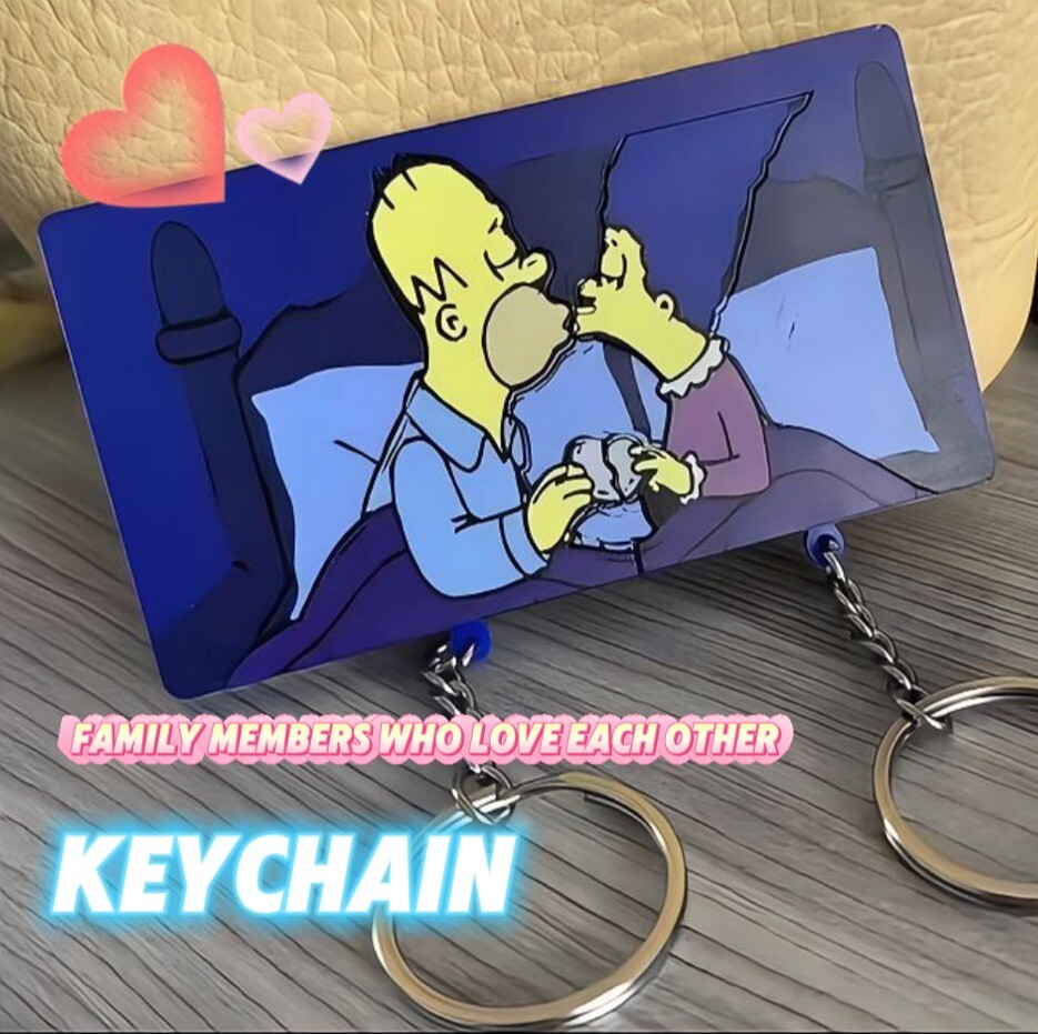 Loving family creative keychain
