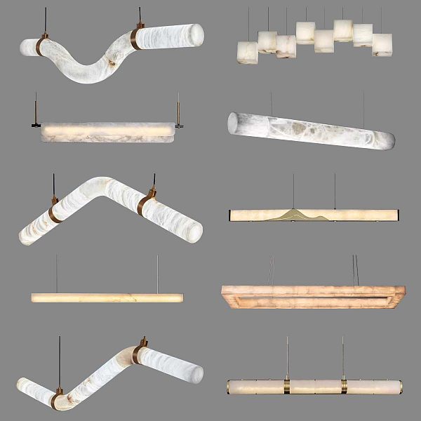 Alabaster Lamps Series