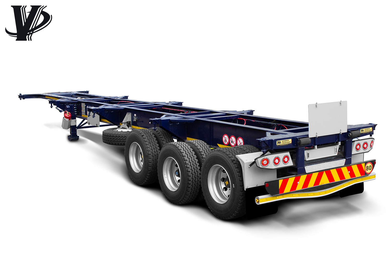 3 Axle 40ft Skeleton Semi trailer Container Semi Trailer