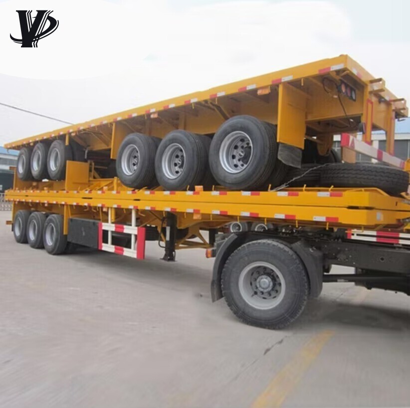 3 Axle 45 Foot Flatbed Semi Trailer