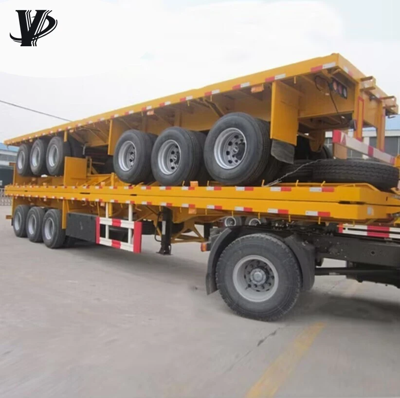 3 Axle 45 Foot Flatbed Semi Trailer