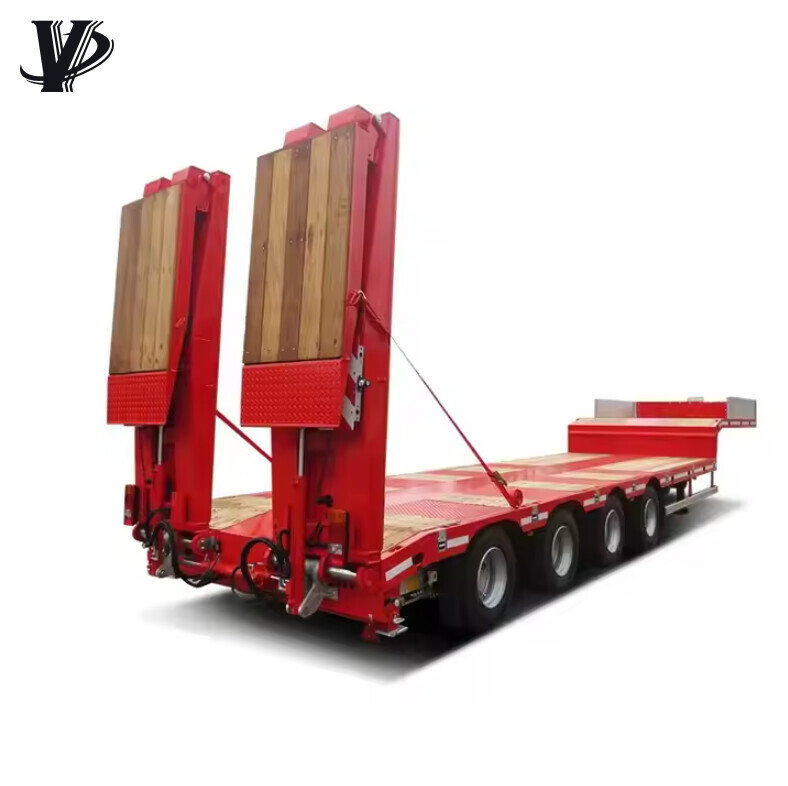 4 Lines 8 Axles 110 Tons Extendable Low Bed Trailer