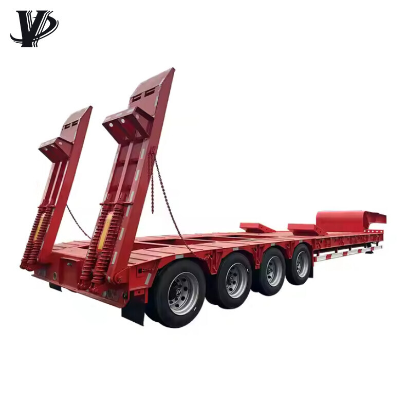 4 Lines 8 Axles 110 Tons Extendable Low Bed Trailer