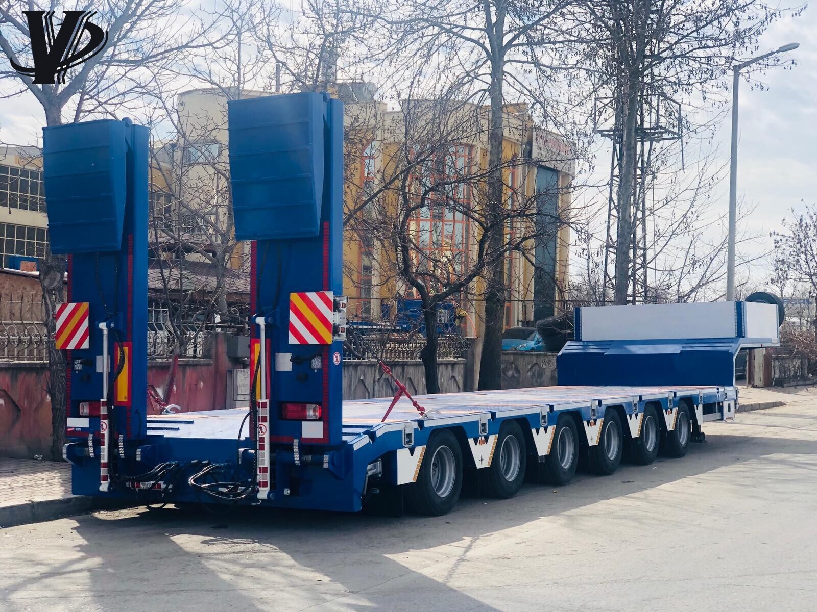 Heavy Duty Hydraulic 6 Axles  Low Bed Semi Trailer