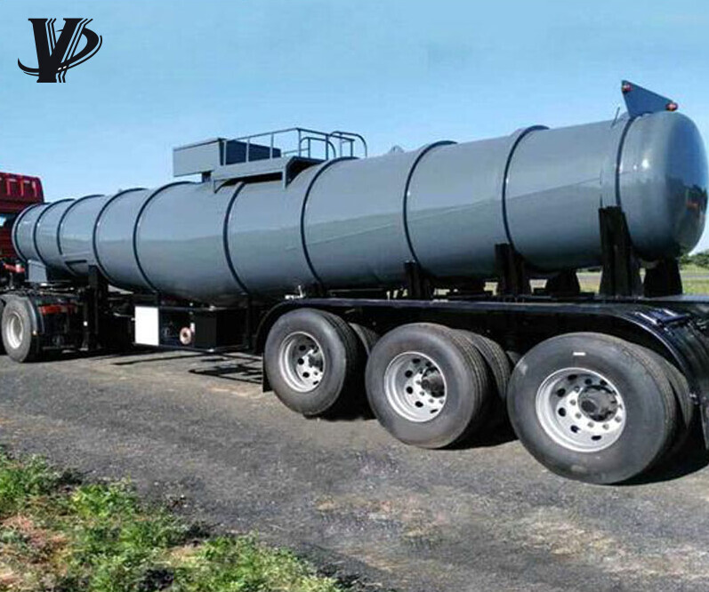 Strong acid corrosion resistant tank semi trailer