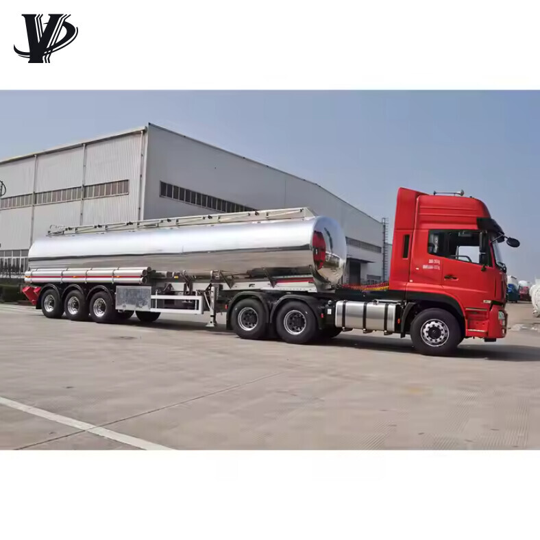 42000liters Aluminum Alloy Fuel Tanker Truck Trailers For Sale